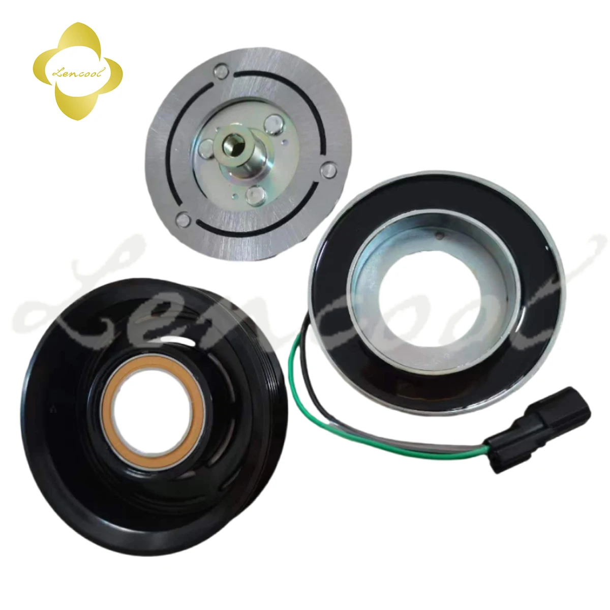 Ac A/c Air Conditioning Compressor Clutch Pulley For Ford Denso 