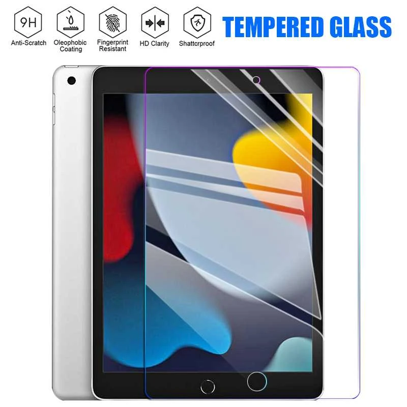 best tablet with keyboard Anti-Scratch Tempered Glass For iPad 10.2 2020 8 8th Generation 2019 7 7th Screen Protector Front Film tablet holder for table