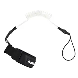Durable TPU Safety Hand Rope Hook with Elastic Stretch for Fishing Tools and Stand - Up Paddle Boards (White)