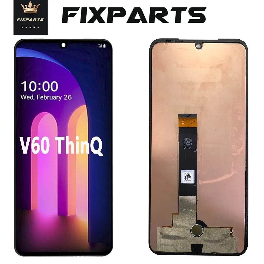 

Tested Screen For LG V60 LCD Display Touch Screen Digitizer Assembly Replacement For LM-V600 LG V60 ThinQ Screen