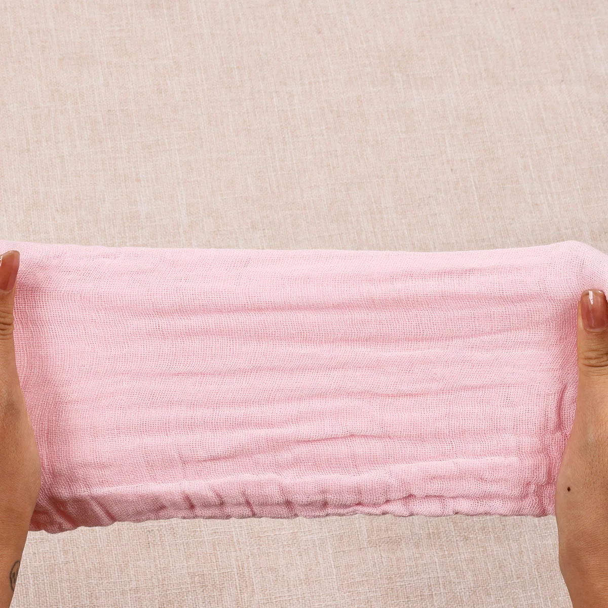 Kangobaby #My Soft Life# 5pcs Pack Breathable Muslin Cotton Baby Face Towel Plain Color Newborn Burp Cloth 25x25cm