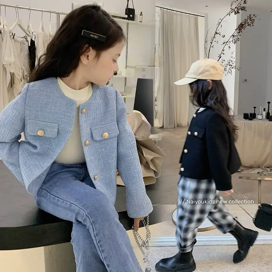 2023 봄 가을 새 여자  카디건 재킷 우아한 어린이 어린이 생일 공주 재킷 트렌..