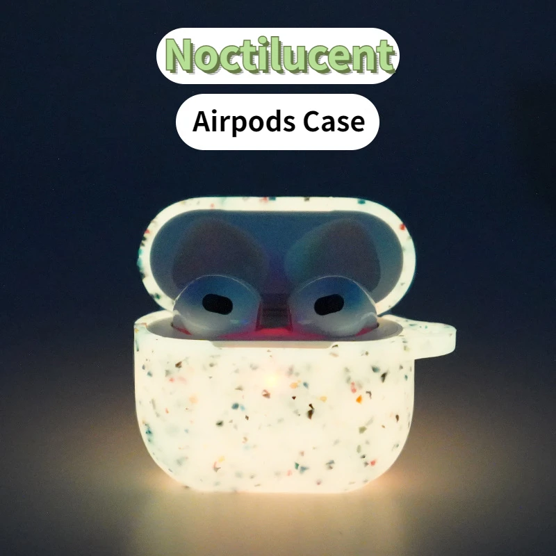 Night Fluorescent Luminous Earphone Case For AirPods Pro 1 2 3