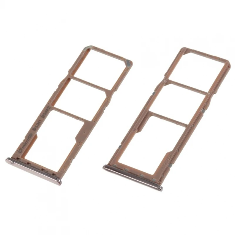 Dual Sim Tray Per Samsung Galaxy A7 2018 2 Sim Card Micro Sd Gold # Samsung Galaxy A7 2018 (Sm-A750F/Ds, Sm-A750Fn/Ds, Sm-A750G/Ds, Sm-A750Gn/Ds)