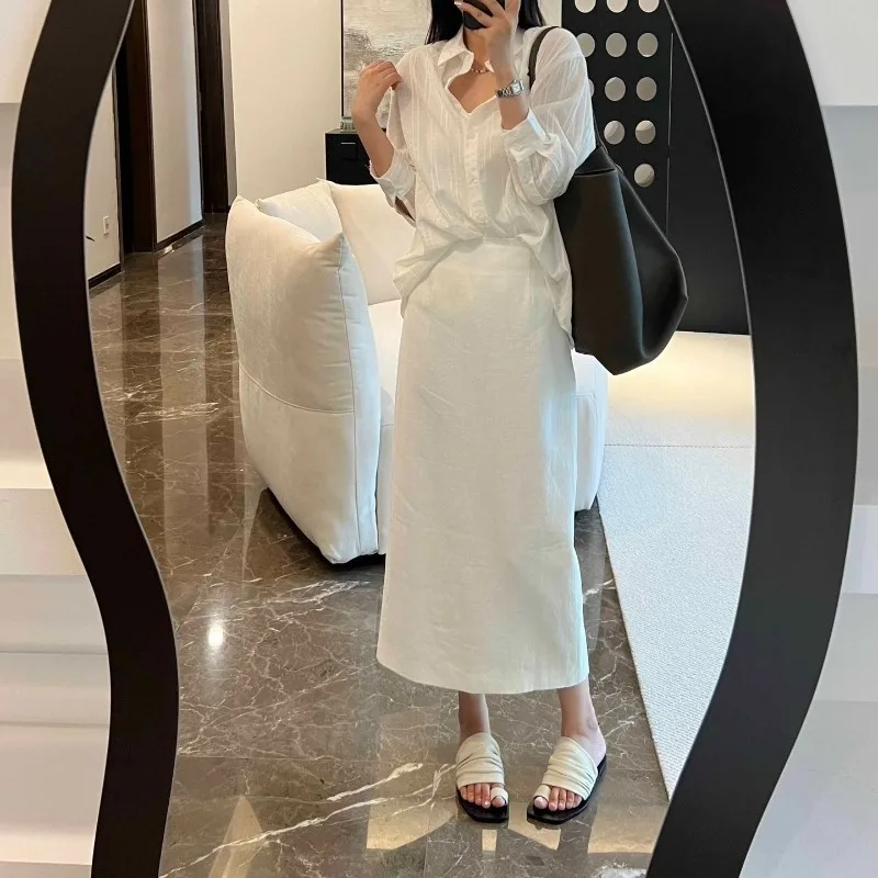 

Слегка прозрачная свободная хлопковая рубашка в Вертикальную Полоску, Солнцезащитная рубашка