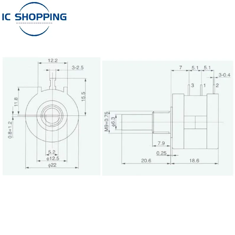 Precision Multi-turn Adjustable Potentiometer Resistance 3590S-2-102L 103L 101L 201L 202L 203L 104L 100R 200R 1K 10K 2K 50K Ohm