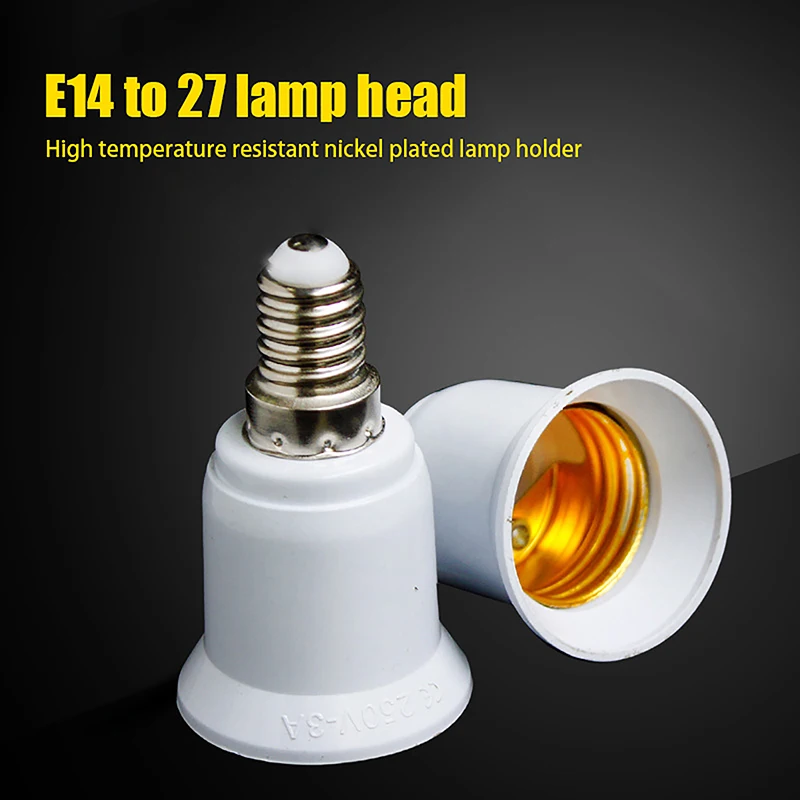 E14 To E27 Adapter Conversion Socket Fireproof Plastic Converter High Quality Material Socket Bulb Adapter Lamp Holder bulb adapter socket
