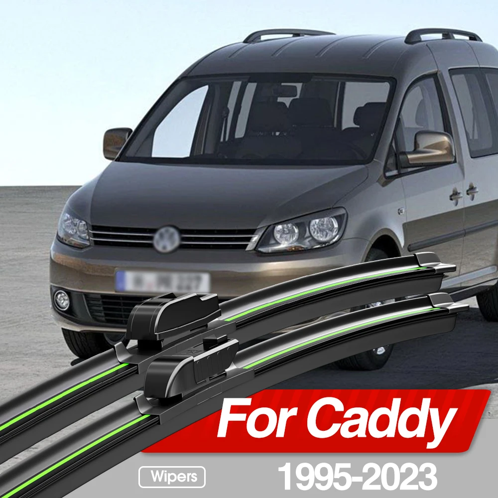 Für VW Caddy MK2 MK3 MK4 MK5 1995-2023 Frontscheibenwischerblätter 2 Stück Windschutzscheiben-Fenster-Zubehör