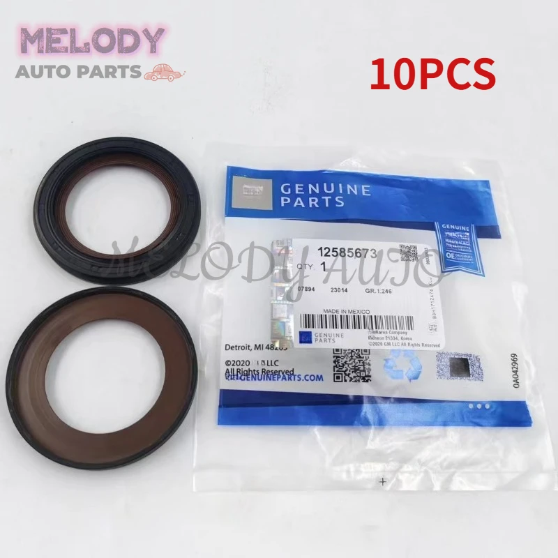 10PCS Engine Front Crankshaft Oil Seal 12585673 For Chevrolet Silverado 1500 Corvette 1999-2013 Cadillac CTS 2004-2013 Crank Seal Guard