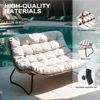 2 Seater Outdoor Couch with Soft Cushion, All-Weather Boho Rattan Patio Furniture, Garden Sofas 3