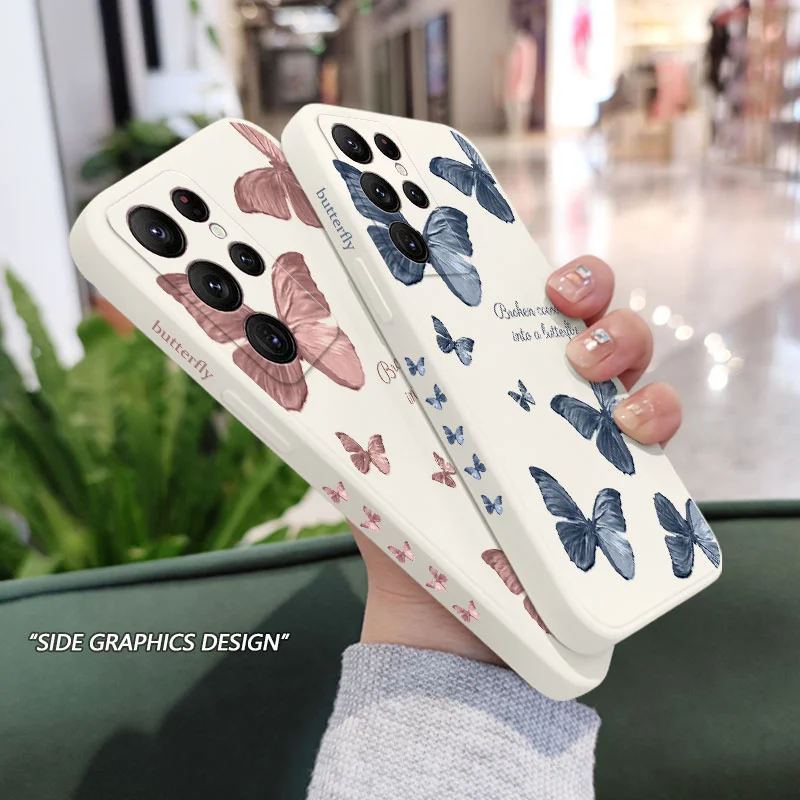 Red Blue Butterfly Phone Case - Elegant Design with Premium Protection