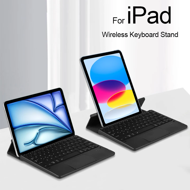 Wireless Bluetooth Keyboard For iPad Pro 11 12.9 13 inch M4 Air 11 A16 M2 M3 Air4 Air5 10th Touchpad Backlight Keyboard Stand