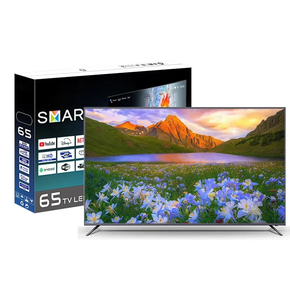 Full Screen Display 65inch Smart TV Television Voice Remote Control TV 65 75 85 Inch Price
