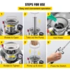 VEVOR 4-12L Hand Powered Sprayer Stainless Steel Watering Spraying Sprinkling Atomizer Pump Home Ground Garden Cleaning Sprayer 6