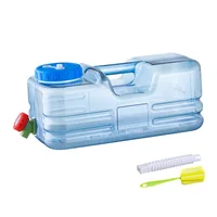 5.5l 10l Outdoor Water Bucket Water Storage Camping Water Bucket Portable Driving Water Bucket Big Capacity for Picnic Travel 1