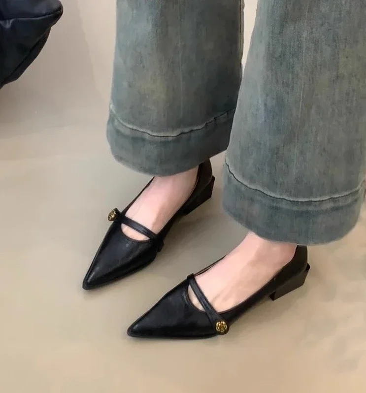 أحذية نسائية كلاسيكية بكعب منخفض للربيع/الصيف نمط...