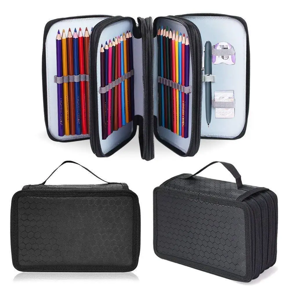 

Four floors Pencil case Large capacity 72 holes kawaii Pencil bag korean stationery school supplies Pencil cases