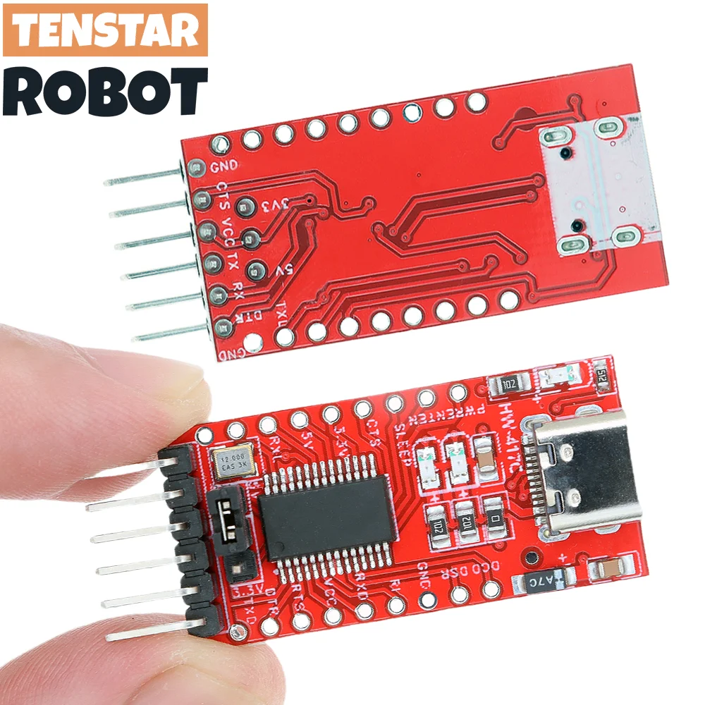 2pcs FT232RL Type-C USB 3.3V 5.5V to TTL Serial Adapter Module FT232 USB TO TTL 232 For Pro Mini