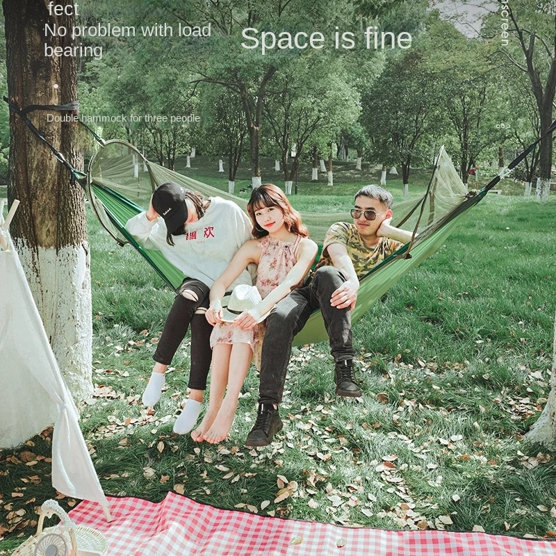 

XK Hammock Outdoor Swing Anti-Flip Double Shaker Internet Celebrity Balcony Home Fall off Bed Artifact