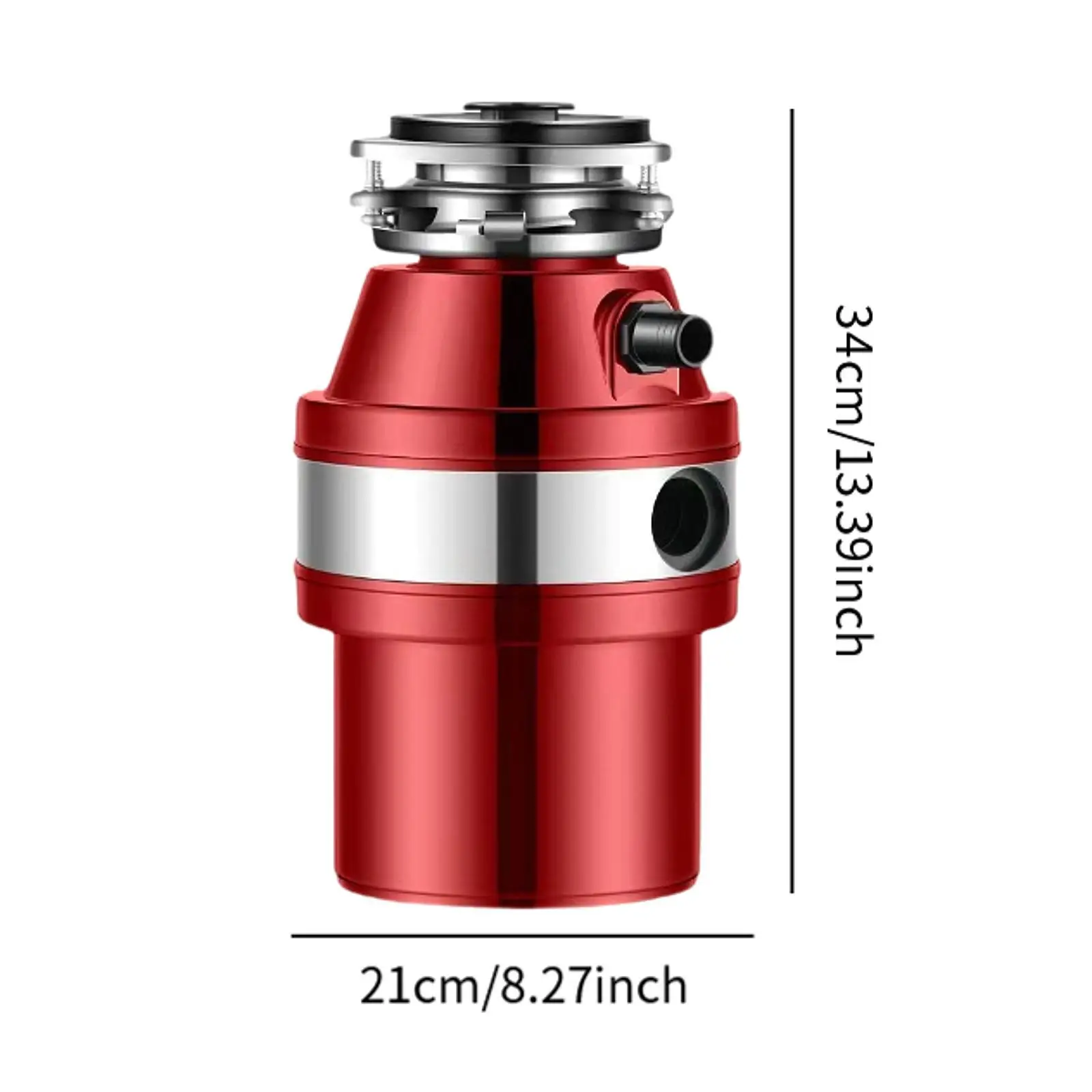 Food Disposal Spacious Compact Low Noise 4000 RPM Versatile Household Metal 1400ml Shredder Garbage Grinder Food Waste Disposer