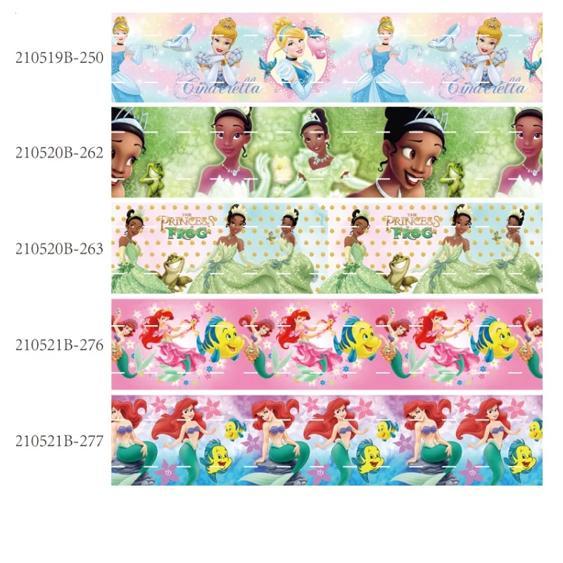 

Печатная корсажная лента для бантов из мультфильма Disney, 10 ярдов, материалы для рукоделия