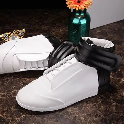 design male tide shoes fashion White Casual Shoes Golden