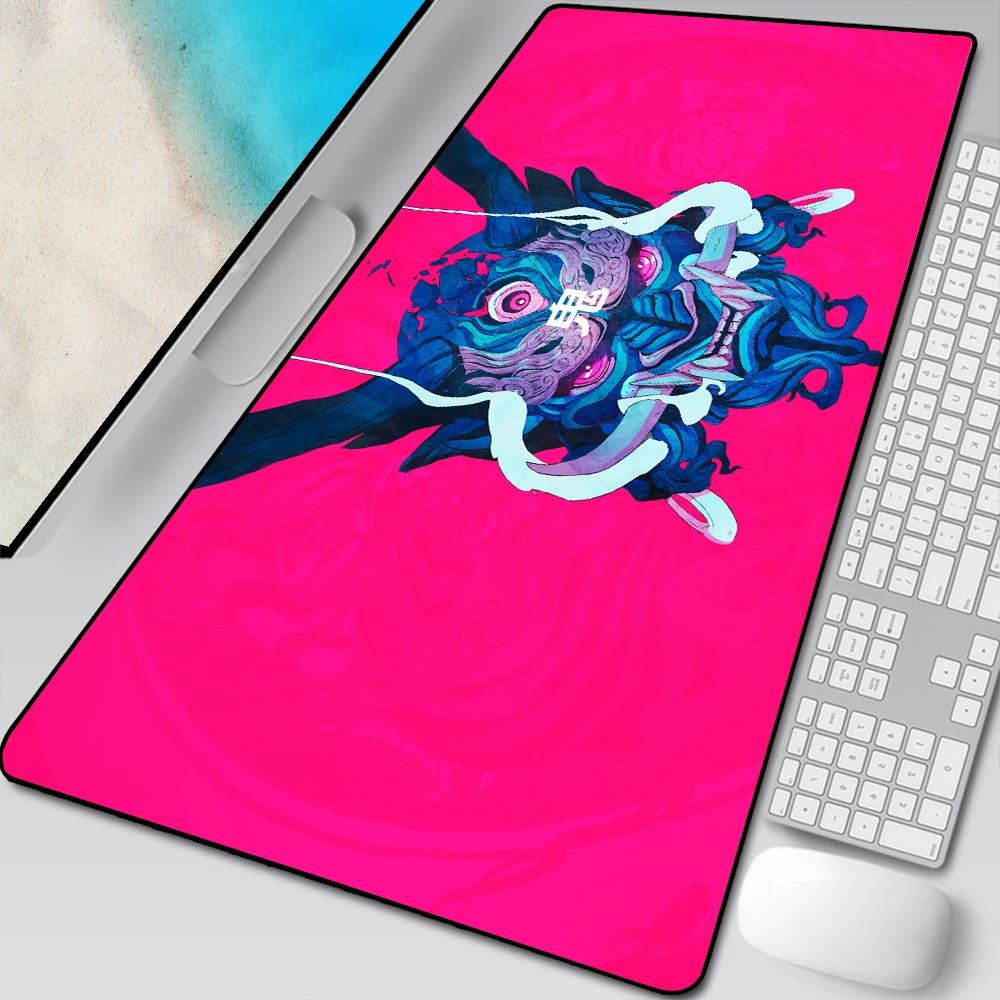 Japão Mestre do Mouse Pad Diabo Teclado de Jogo Preto e Branco Almofada de Borracha Tapete de Mesa Tapete pc Anime - Imagem 4