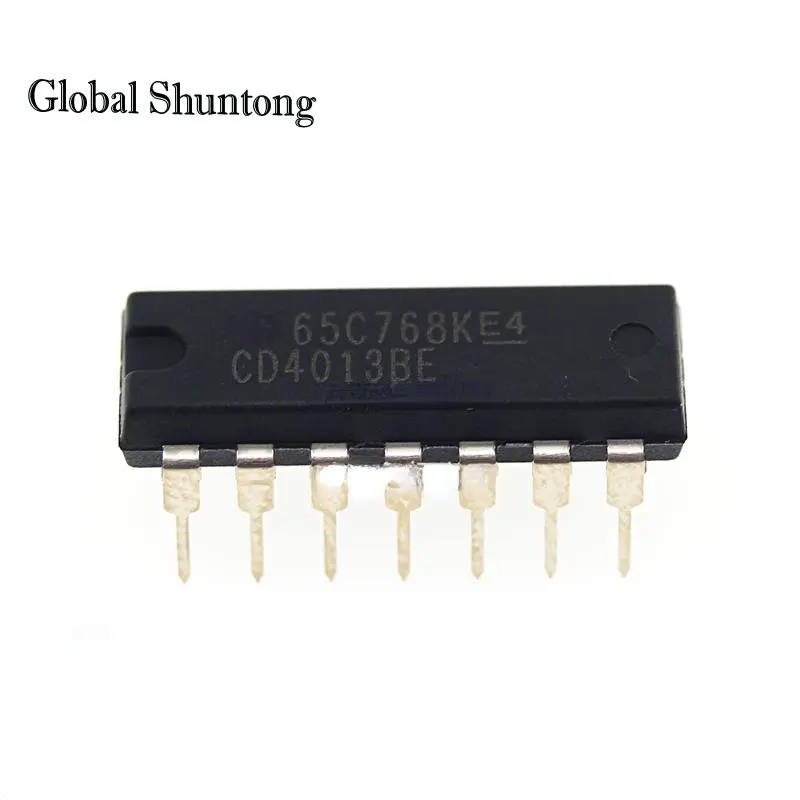 

10PCS CD4013BE DIP-14 Inline Dual D Trigger Original Chip IC Brand New