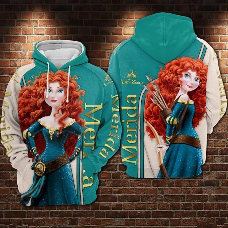 

3D Толстовка с капюшоном Disney Princess Merida