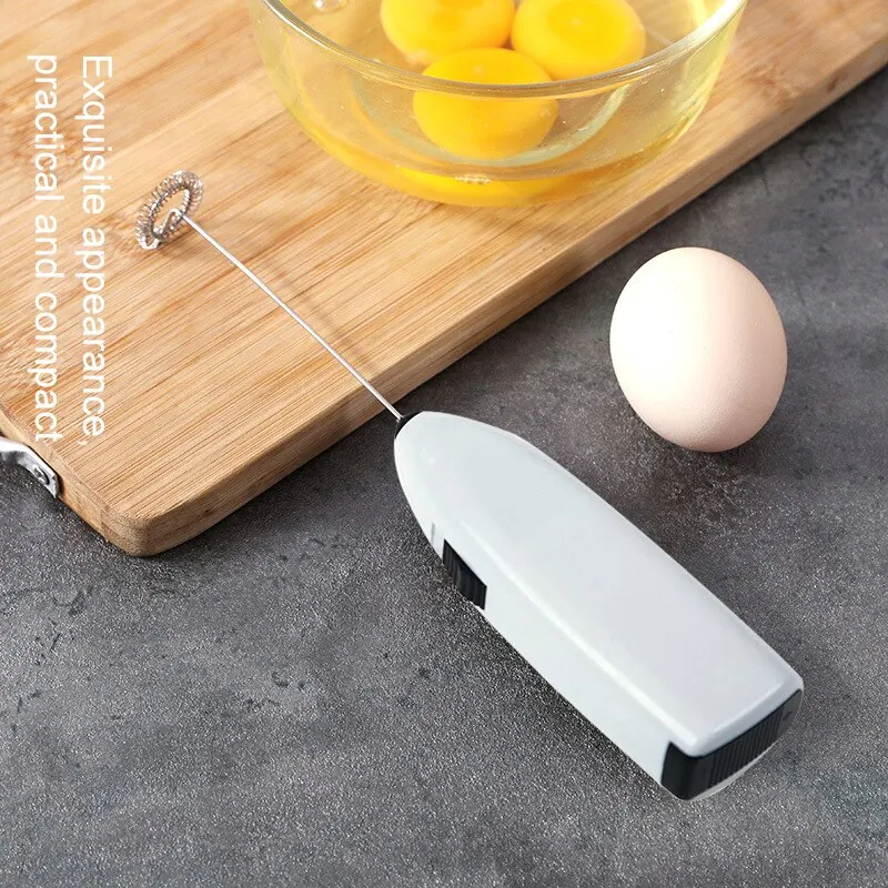 Electric Handheld Egg Beater Stainless Steel Coffee Milk Tea Blender Mini  Milk Frother without Battreries Kitchen Gadgets - AliExpress