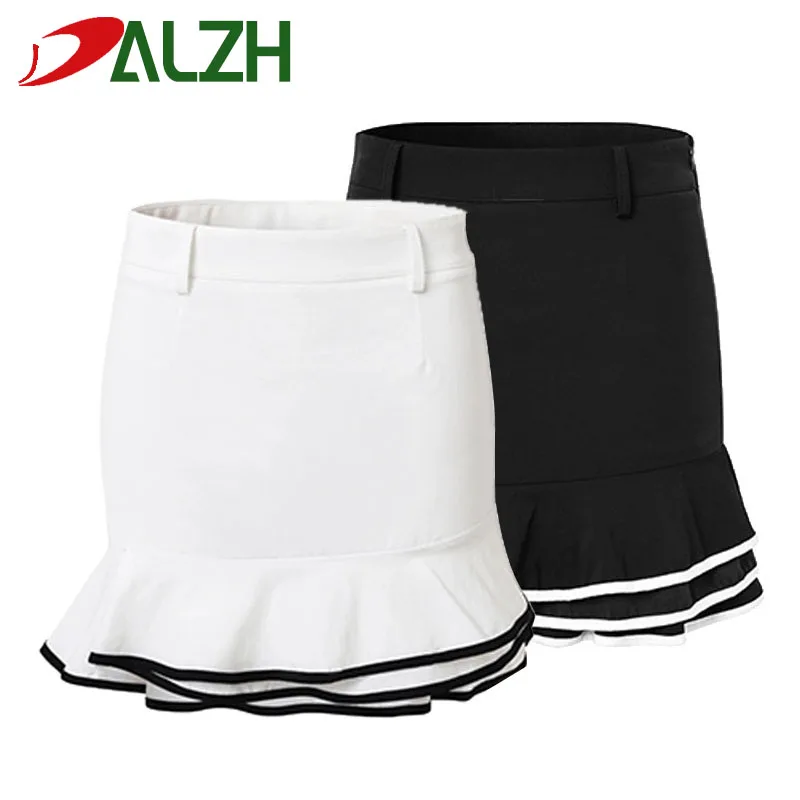 Women Skirts New Women Short Skirt Ladies Fashion Athleisure Versatile Fishtail Skirt Exquisite Embroidered Golf Tennis Train