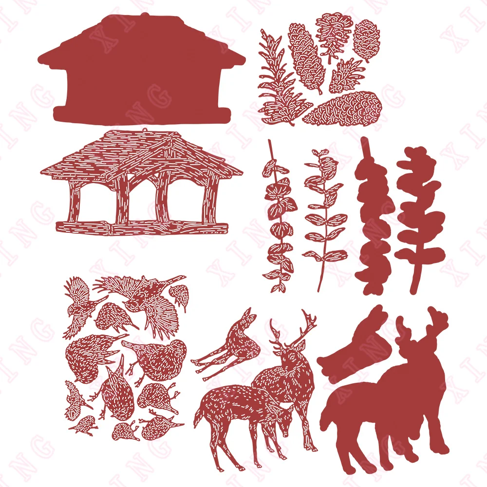 

2022 Scrapbook Diary Decoration Embossing Template A Christmas Eve Die Set Metal Cutting Dies Diy Gift Card Craft Reusable Molds