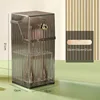Fashion Plastic Makeup Brush Holder Organizer Lipstick Eyebrow Pencil Holder Makeup Organizer Desktop Cosmetic Storage Box 5