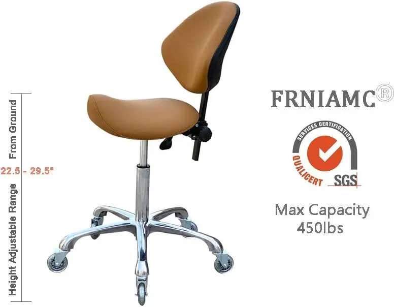 Chairs with Back Support Ergonomic for Medical Clinic Studio Salon Office and Home