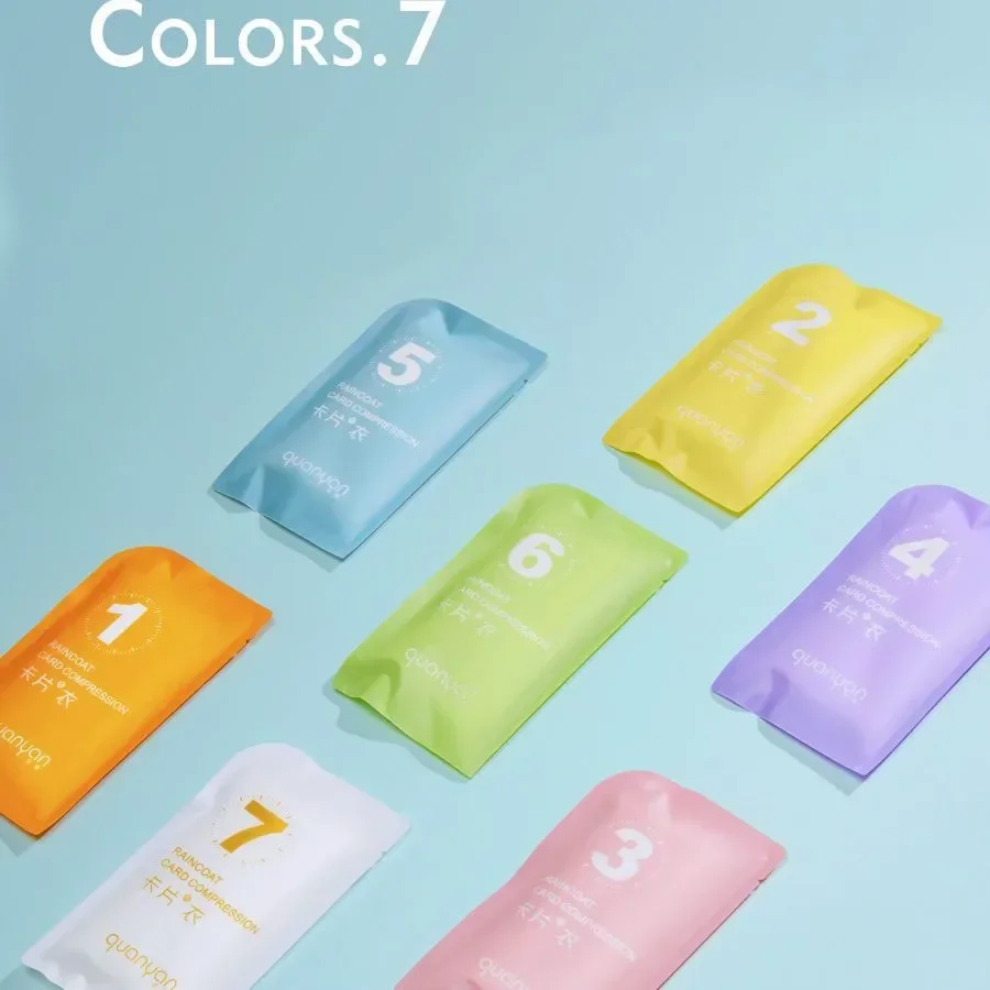 Raincoat 4PCS Portable Thickened Waterproof Women Men Disposable Camping Rain Cover Travel Supplies