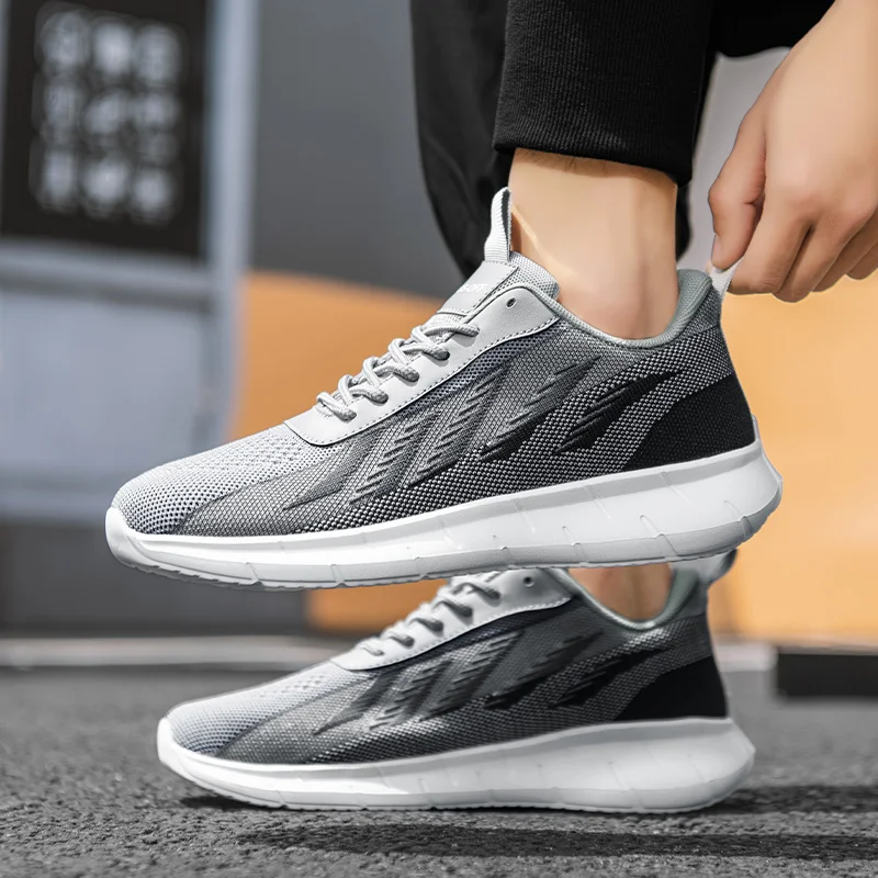 Leisure Sports Shoes Vulcanized Men's Shoes Rubber Soles Brand Driving Mesh Breathable and Anti Slip Casual Shoes Men's Shoes