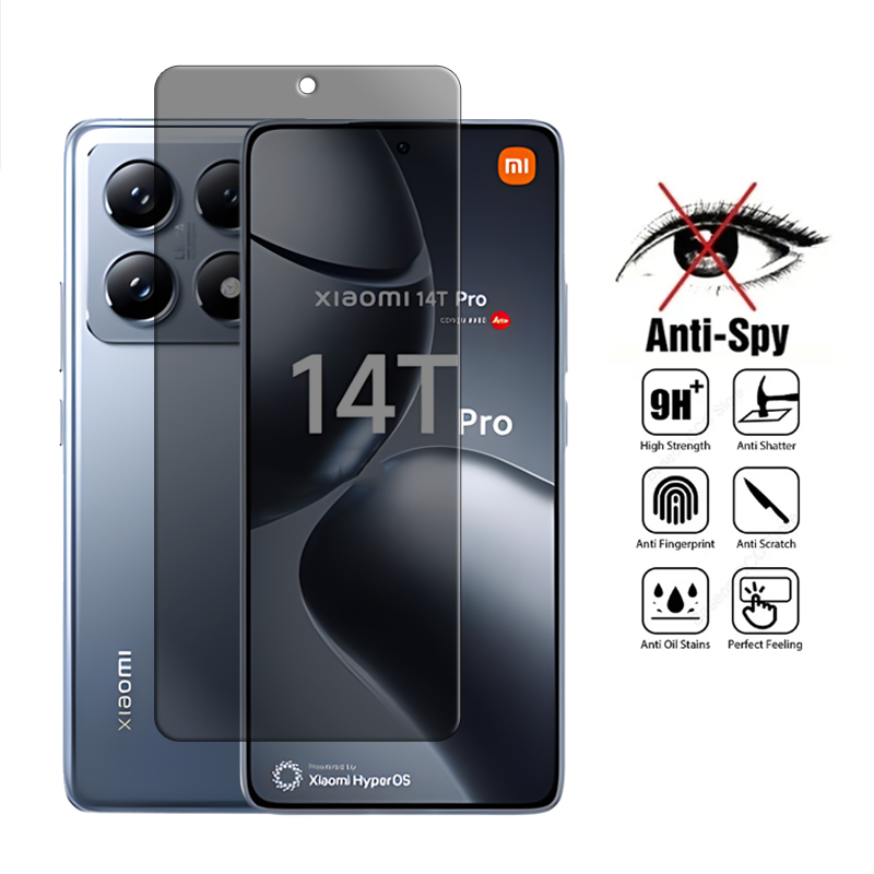 For Xiaomi 14T Pro Glass For Xiaomi 14T 14 T Pro Tempered Glass Anti-spy Privacy 9H Screen Protector For Xiaomi 14T Lens Film