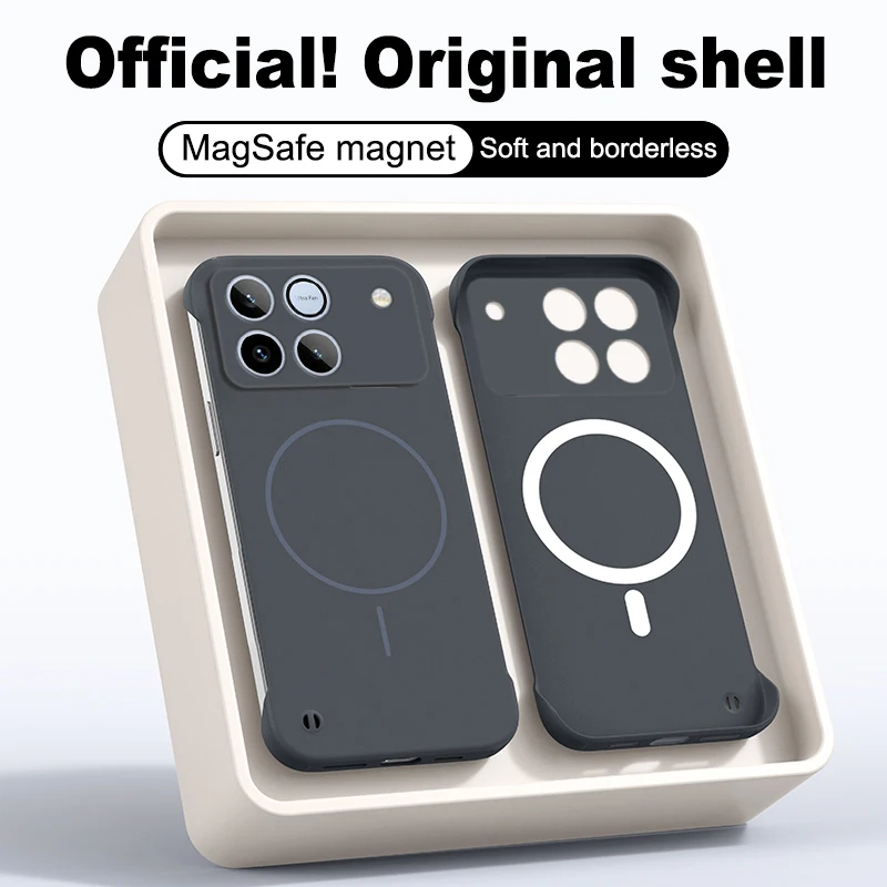 Magsafe Frameless Magnetic Wireless Charging Matte Ultra Thin Hard Back Case