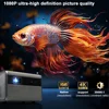 2025 NEW DITONG J10 projector 1920 * 1080P autofocus 4k HD video outdoor mobile phone Android smart home theater LED projector 4