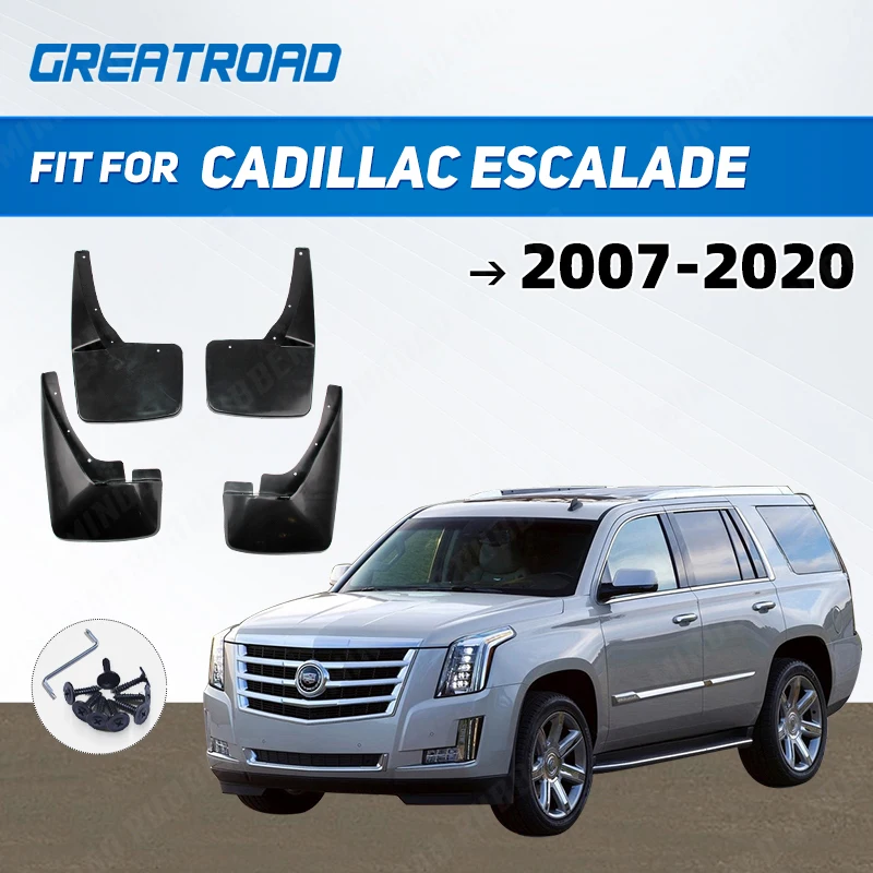 

Mudflaps Splash Guards Mud Flap Car Mud Flaps For Cadillac Escalade 2007 - 2020 GMT900 Mudguards Fender 2008 2009 2010 2011 2012