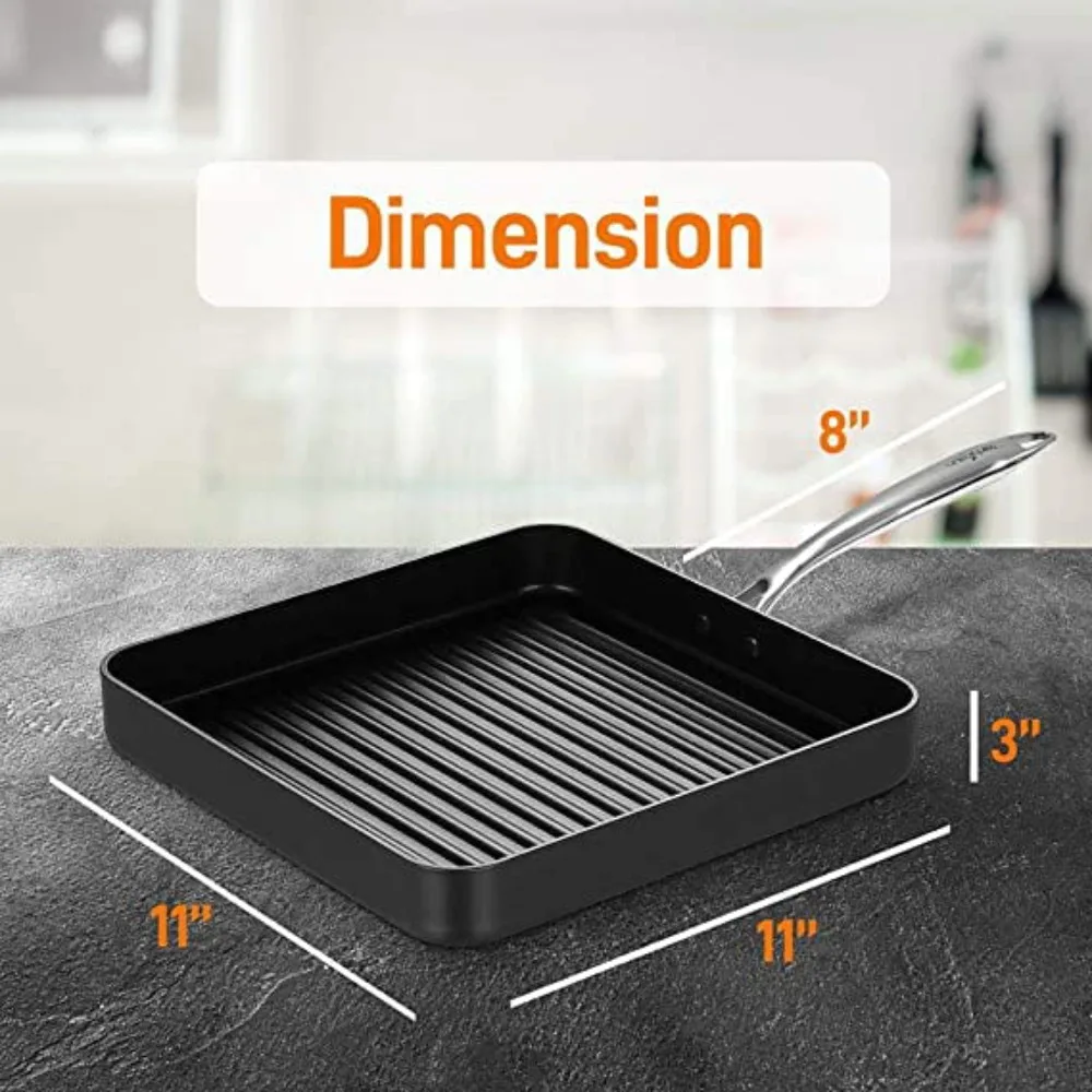 Flat Top Griddle for Stovetop, Non-Stick Griddle Grill Pan, Stove