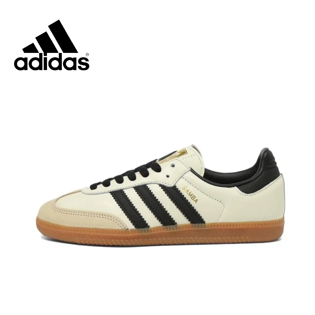 thumbnail image 1 of Zapatillas Adidas New Samba OG Low para hombre y mujer, clásicas, retro, para tabla, deportivas de moda, transpirables, color negro y blanco, 1 of 5