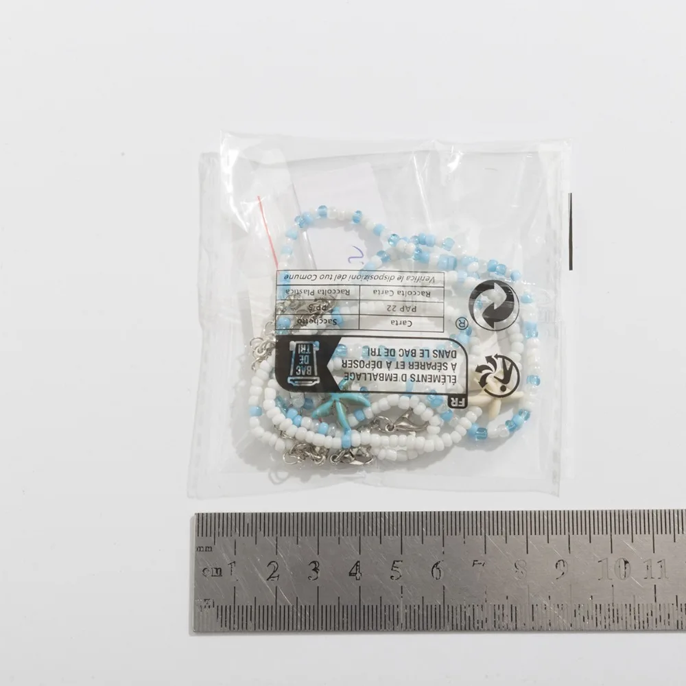 2025 Moda Donna Donna Bohemien Perline Doppie Decorative, Collana con Ciondolo in Acrilico Retro Stella Marina, Gioielli da Spiaggia_voghion.com