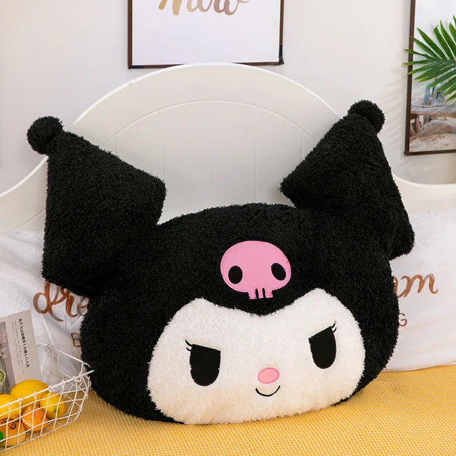 75CM OVERSIZE Kawaii Sanrio Kuromi My Melody Throw Pillow Bedhead Sofa Pillow Cushion Cute Little Demon Plush Doll