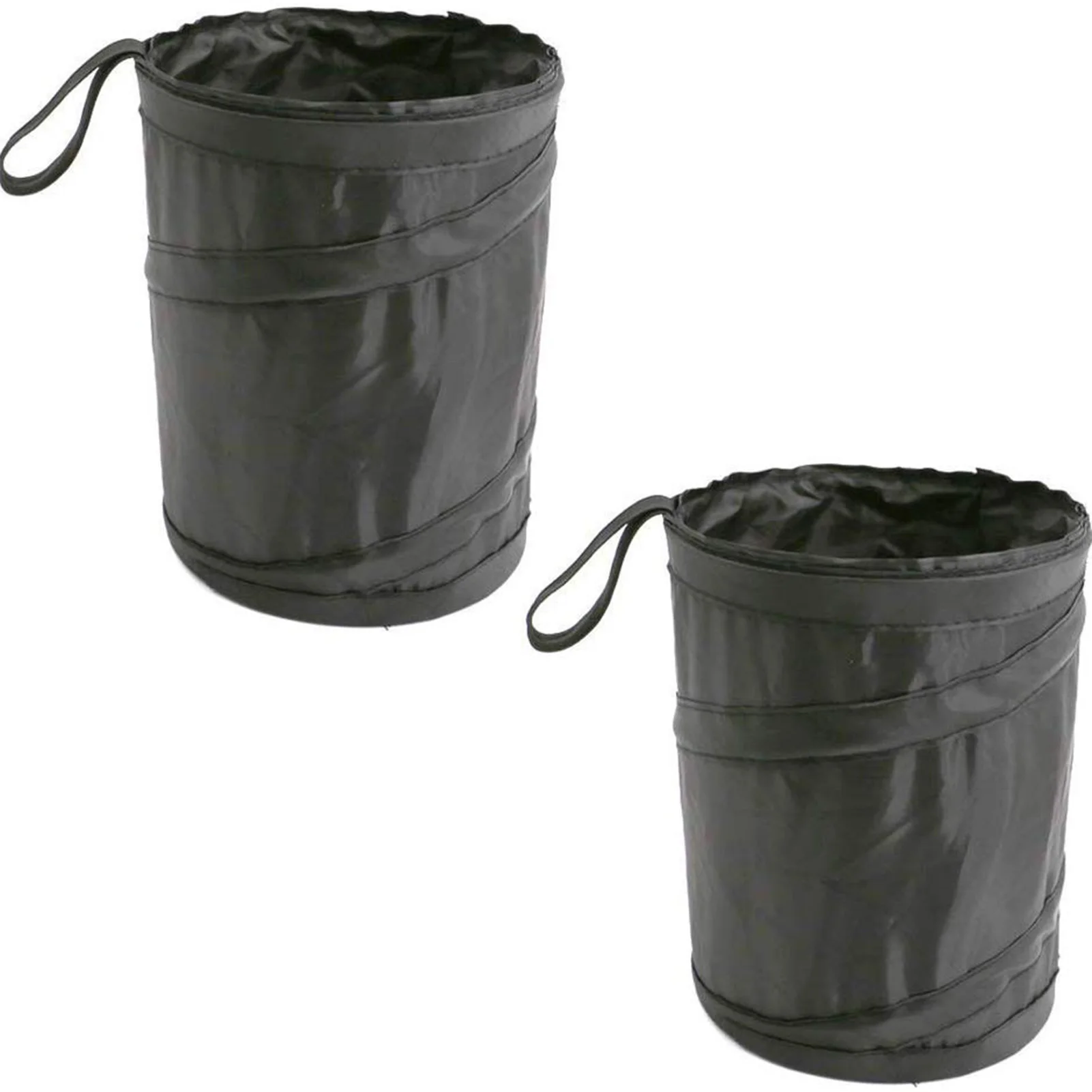 자동차 쓰레기통 자동차 사무실 야외 사용을 위한 미끄럼 방지 베이스가 있는 접이식 원형 자동차 보관함