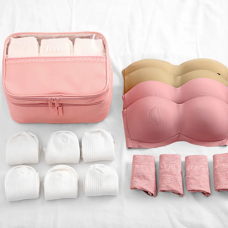 Portable Travel Storage Bag Waterproof Bra Underwear Storage Bag