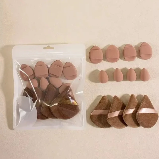 12pcs Makeup Sponge Blender Beauty Egg Set Foundation Sponges Liquid Cream Cosmetic Puffs Women Make Up Accessories Beauty Tools