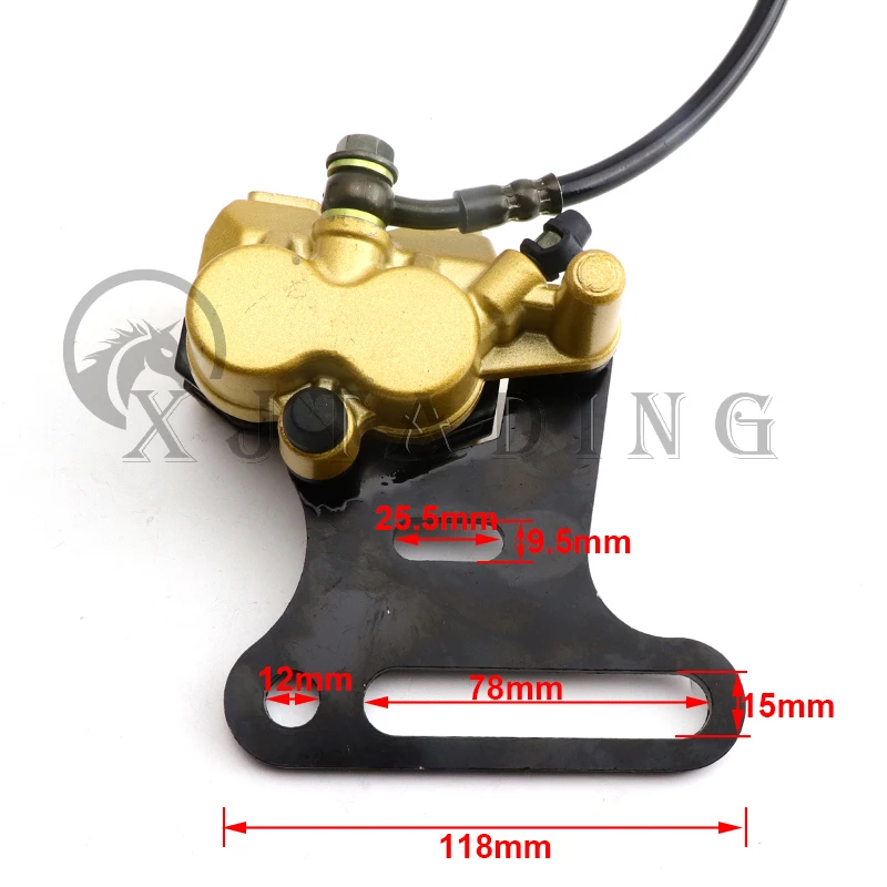 Motocross 12mm Hydraulic Rear Disc Brake Caliper System kit Fit For 110cc 125cc 140cc PIT PRO Dirt Bike Motorcycle Accessories disc brake caliper,motorcycle brake disc,motorcycle bolt screws