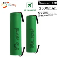 Batería recargable de litio para soldadura de níquel, 25R 18650 INR18650 25 R M 3,7 V, alta descarga 20A, 10 Uds.