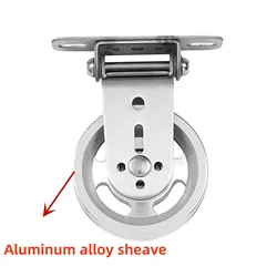 Enhanced Gym Equipment Sheave: Dual Bearing Load Lift Pulley Wheel Accessory (Aluminum alloy)
